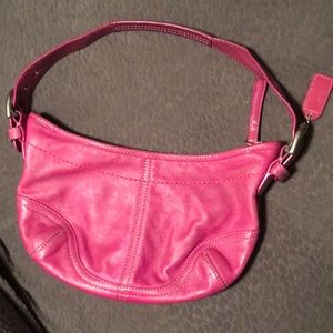 Pink Leather Coach Bag